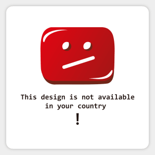 this design is not available Sticker